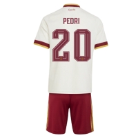 Camiseta España Pedri Gonzalez #20 Segunda Equipación Replica Mundial 2026 para niños mangas cortas (+ Pantalones cortos)